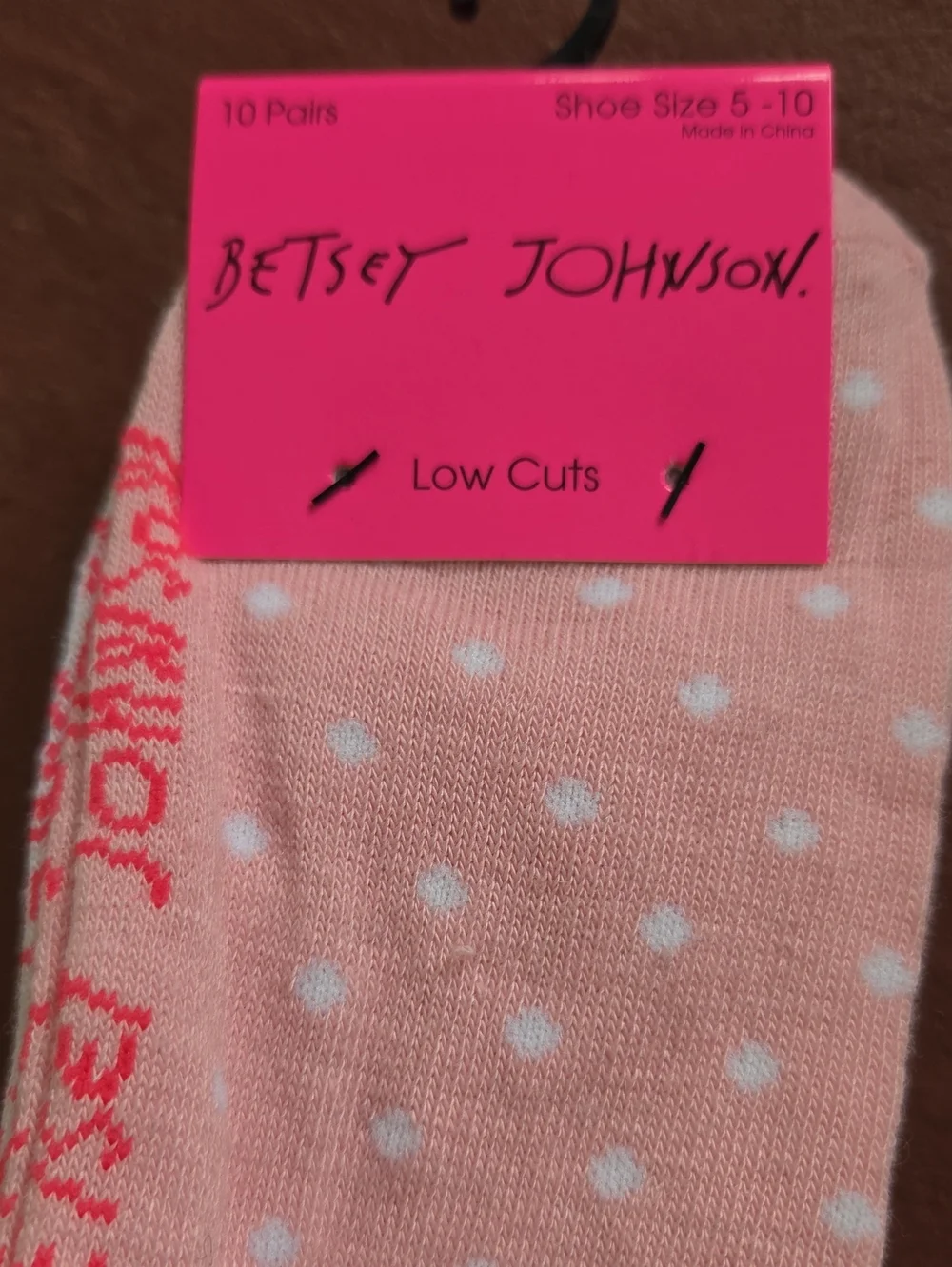 New Betsey Johnson Low Cut Socks 10 Pairs